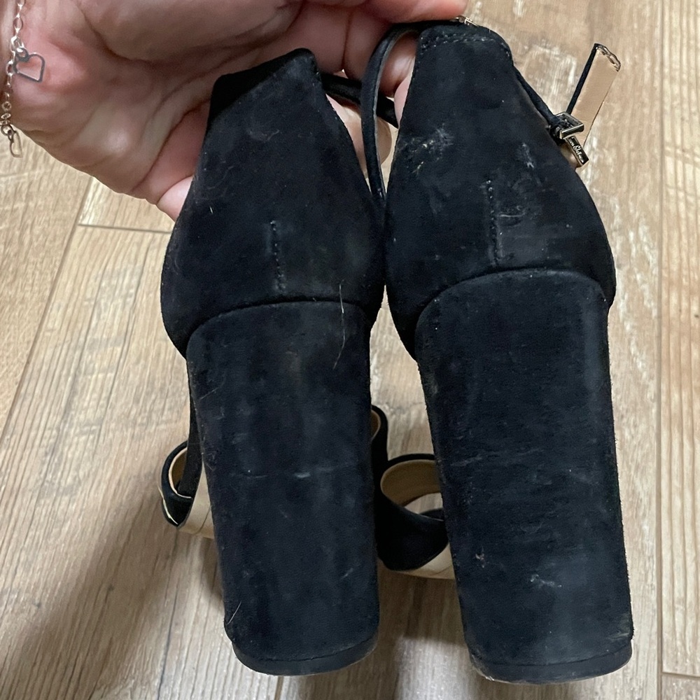 Sam Edelman Black High Heel Sandals with Ankle Strap - Picture 5 of 11